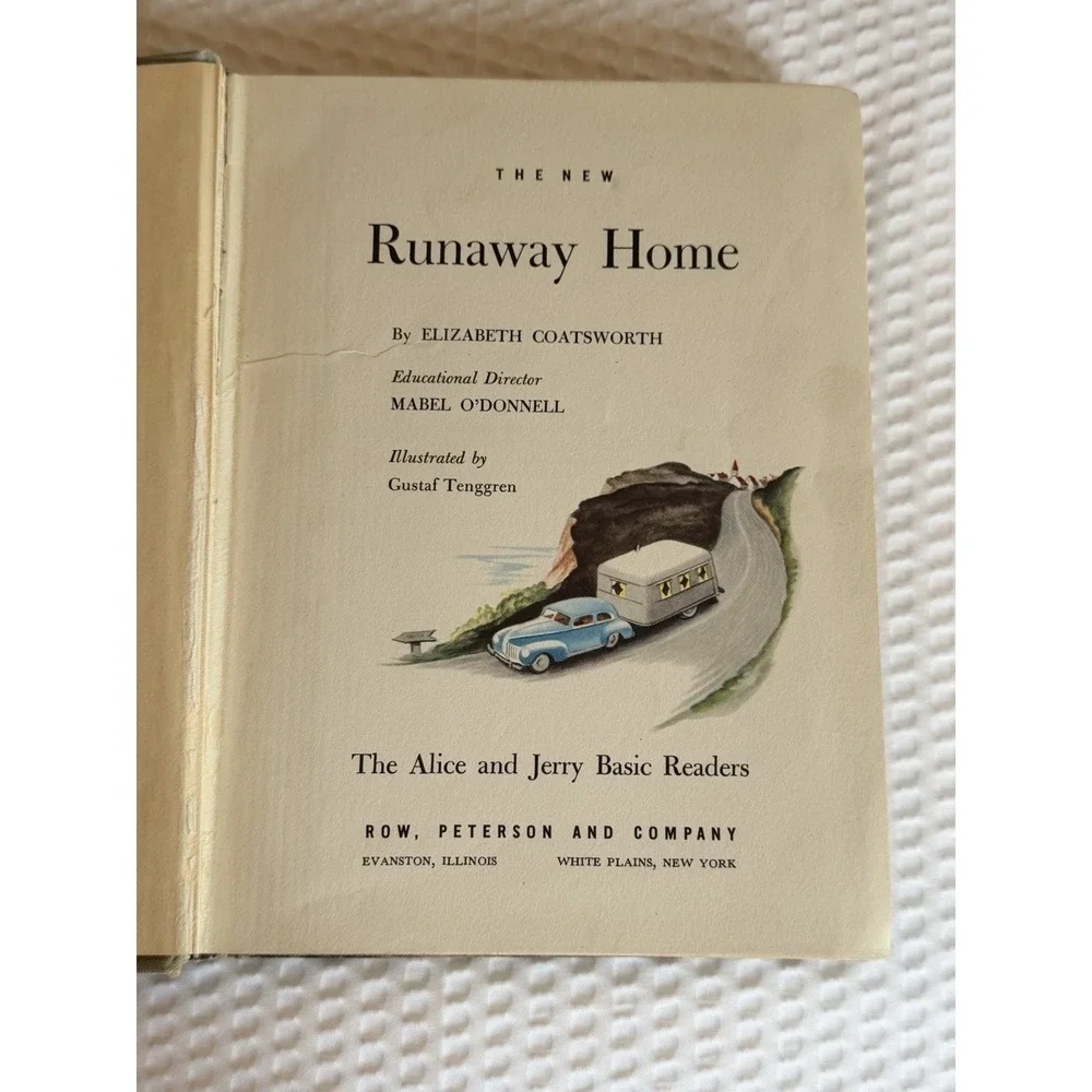 VTG Runaway Home The Alice and Jerry Books Elizabeth Coatsworth 1955 Hardcover